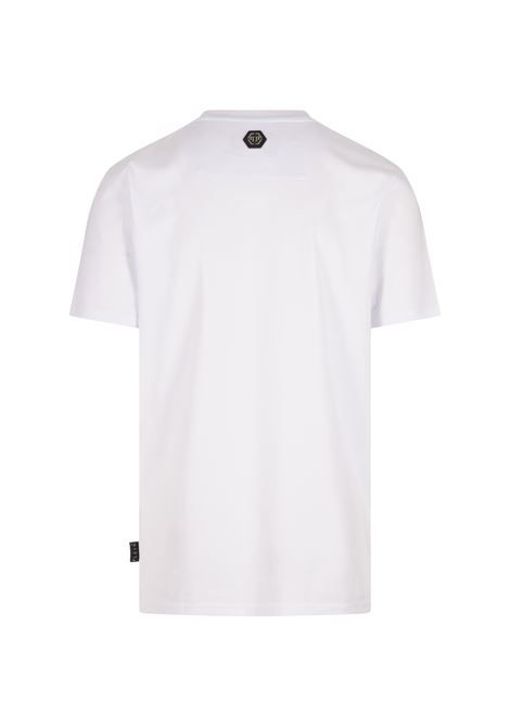 T-Shirt Round Neck SS Cote D Azur Stones In Bianco PHILIPP PLEIN | PAECMTK8242PJY002N01